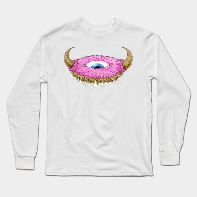 Demon Donut Long Sleeve T-Shirt by ScottBokma